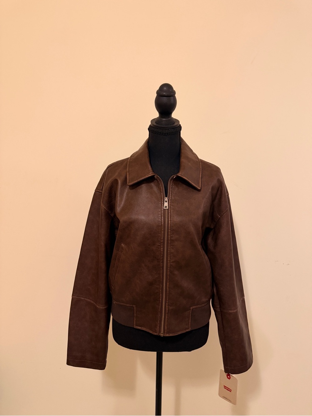 NWT Levi’s Faux Brown Leather Women’s Jacket -size Medium